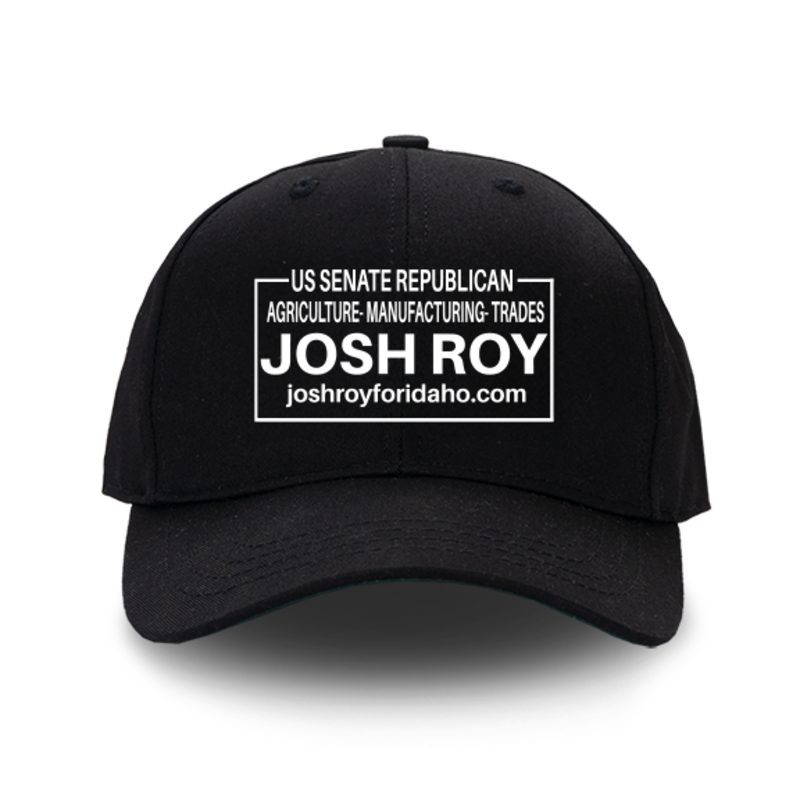 Josh Roy For Idaho Black Structured Adjustable Hat